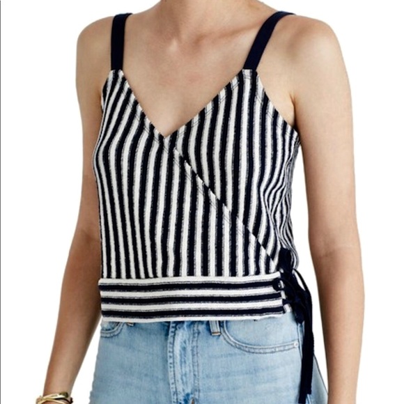 Madewell Tops - NWT Madewell Finale Stripe Wrap Tank